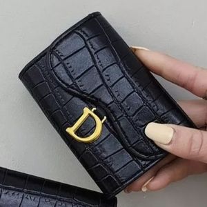 Black Croc-Embossed Wallet